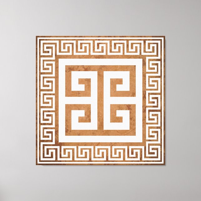Impresión de lienzo de diseño blanco de patrón de  (Anverso)