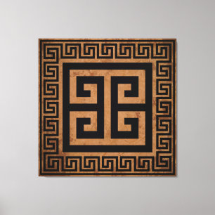 Impresión de lienzo de diseño negro de patrón de c