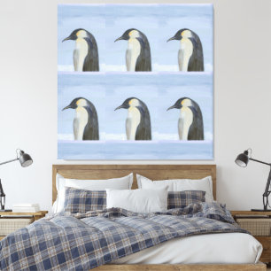 Impresión de lienzo de emperador pingüino