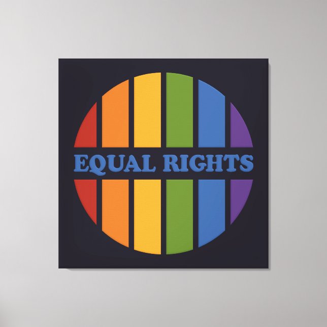 Impresión de lienzo de Equal Rights (Anverso)