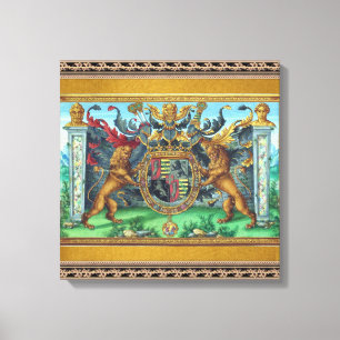 Impresión de lienzo de escudo de armas