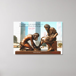 Impresión de lienzo de escultura de la ciudad de "