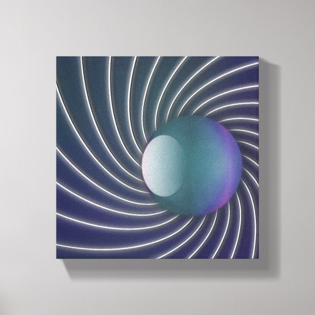 Impresión de lienzo de espirales de mar profundo (Anverso)