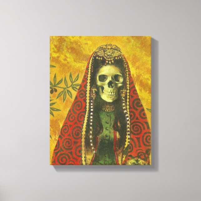 Impresión de lienzo de esqueleto de bruja de la mu (Anverso)