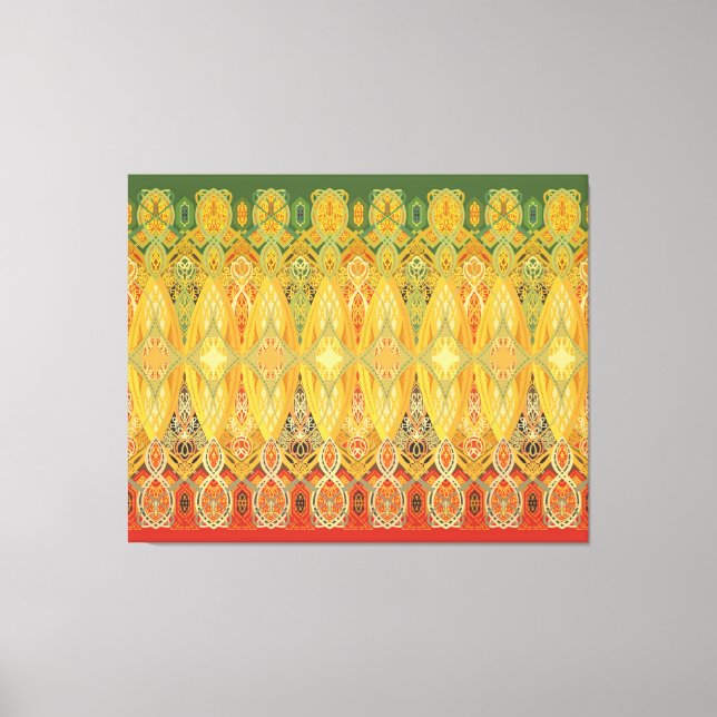 Impresión de lienzo de esténcil friso de Louis Sul (Anverso)