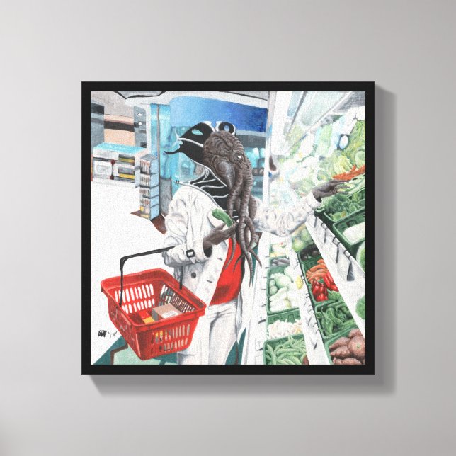 Impresión de lienzo de fantasía de compras de Mind (Anverso)