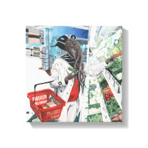 Impresión de lienzo de fantasía de compras de Mind