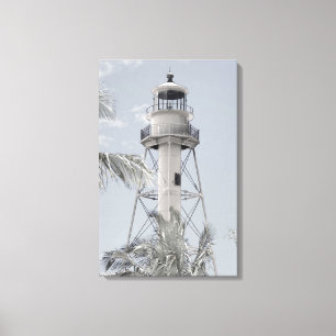 Impresión de lienzo de faro de Sanibel