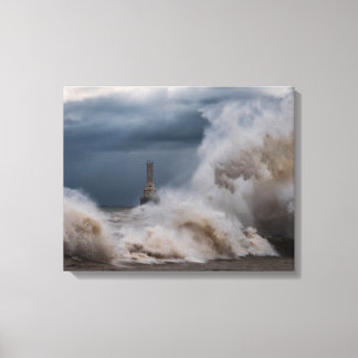Impresión de lienzo de faro de tormenta