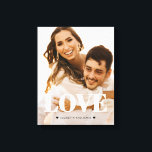 Impresión de lienzo de fotos de compromiso de amor<br><div class="desc">Impresión de lienzo de fotos de compromiso de amor</div>