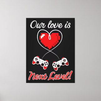 Impresión de lienzo de gamer Valentine
