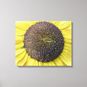 Impresión de lienzo de girasol amarillo