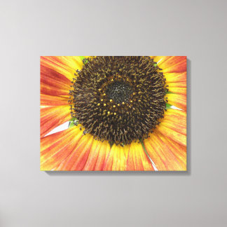 Impresión de lienzo de girasol naranja