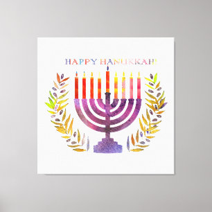 Impresión de lienzo de Hanukkah