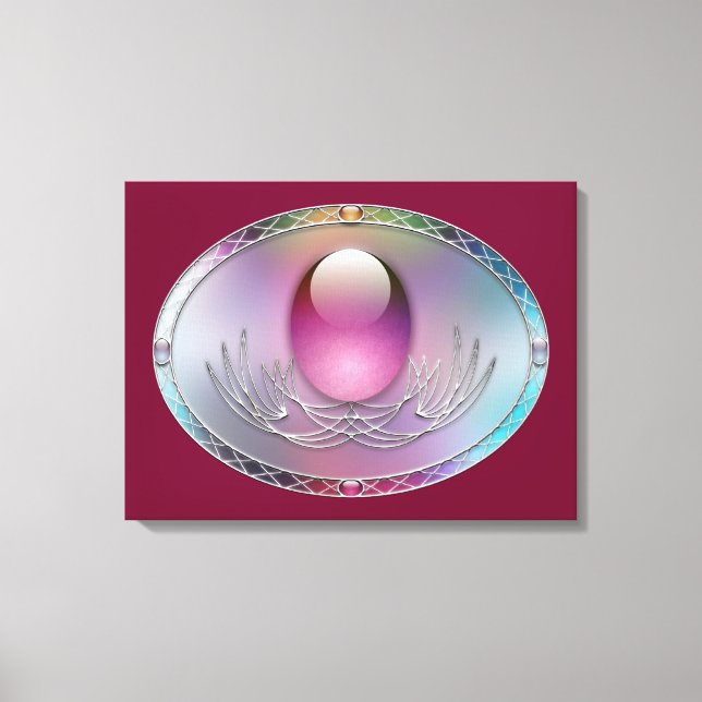 Impresión de lienzo de huevos de Pascua (Anverso)