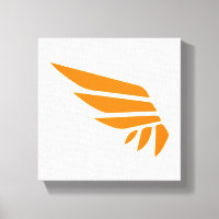 Impresión de lienzo de iconos de WINGSPAN (naranja