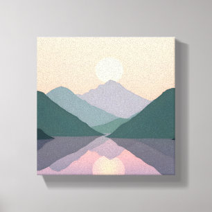 Impresión de lienzo de Ilustracion paisajístico na