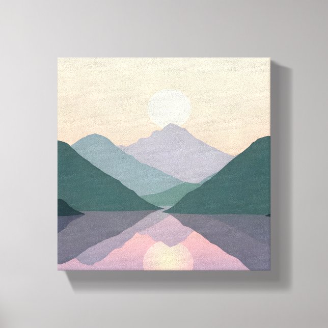 Impresión de lienzo de Ilustracion paisajístico na (Anverso)