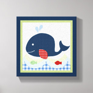 Impresión de lienzo de Jackson//Whale/Fish
