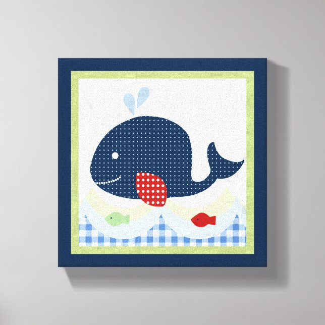 Impresión de lienzo de Jackson//Whale/Fish (Anverso)