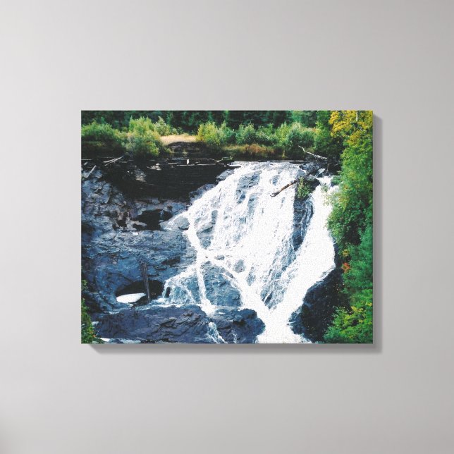Impresión de lienzo de las cataratas del río Eagle (Anverso)