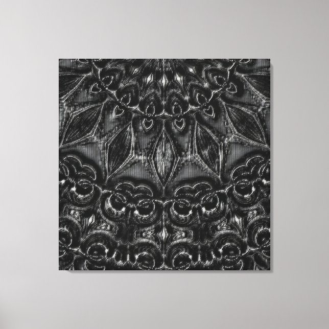 Impresión de lienzo de manala de carbón (Anverso)