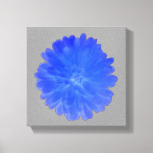 Impresión de lienzo de Marigold azul