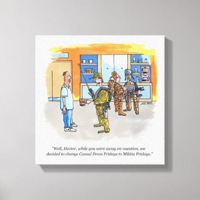 Impresión de lienzo de Milicianos (Anverso)