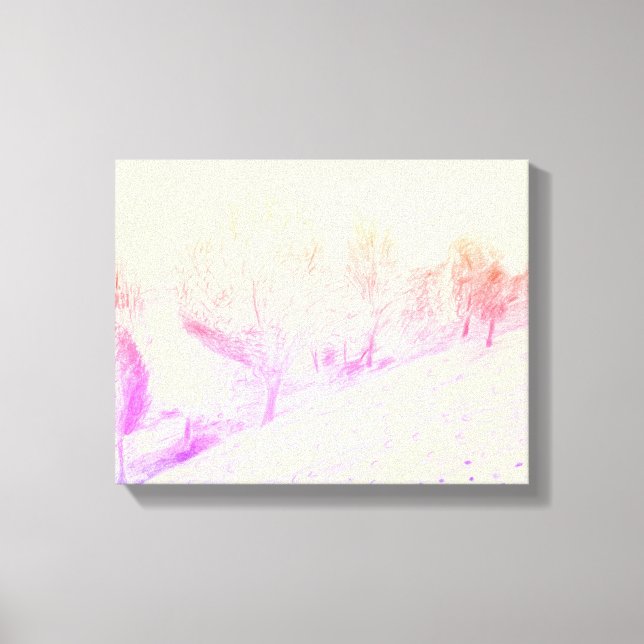 Impresión de lienzo de nieve (Anverso)