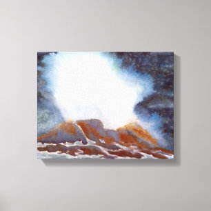 Impresión de lienzo de onda oceánica