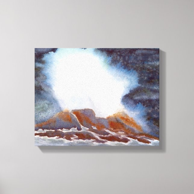 Impresión de lienzo de onda oceánica (Anverso)