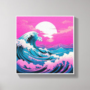 Impresión de lienzo de onda oceánica