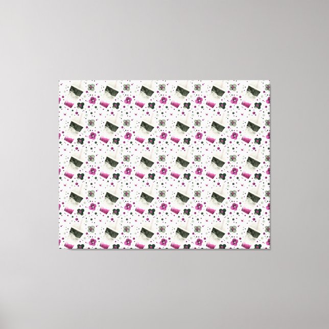 Impresión de lienzo de orgullo asexual (Anverso)