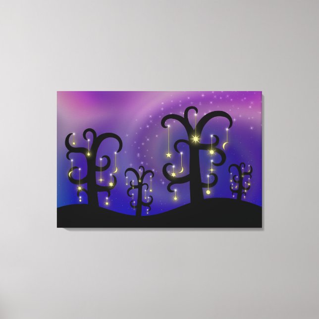 Impresión de lienzo de orquídeas (Anverso)