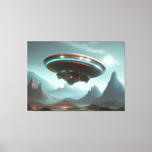 Impresión de lienzo de OVNI galáctico
