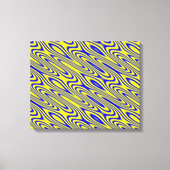 Impresión de lienzo de patrón abstracto de natació (Anverso)
