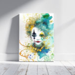 Impresión de lienzo de payaso<br><div class="desc">La impresión de tela de payaso es totalmente personalizable y única para colgarse en las paredes de casa y de oficina. Diseñado por Norman Reutter.</div>