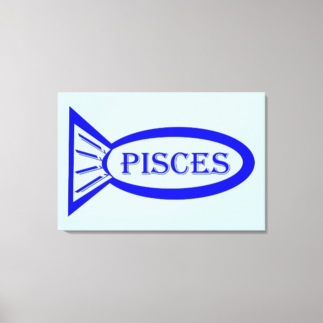 Impresión de lienzo de pesca con signo de estrella (Anverso)