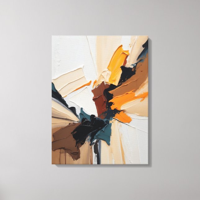 Impresión de lienzo de pintura abstracta moderna (Anverso)