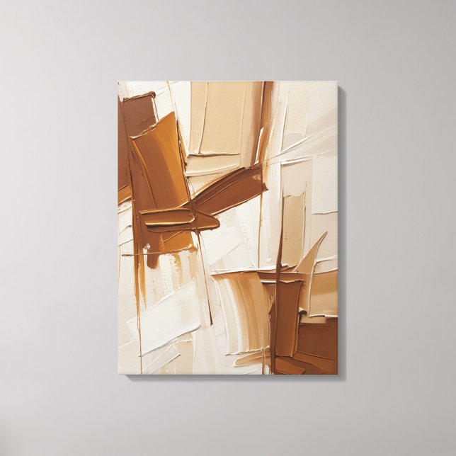 Impresión de lienzo de pintura abstracta moderna (Anverso)