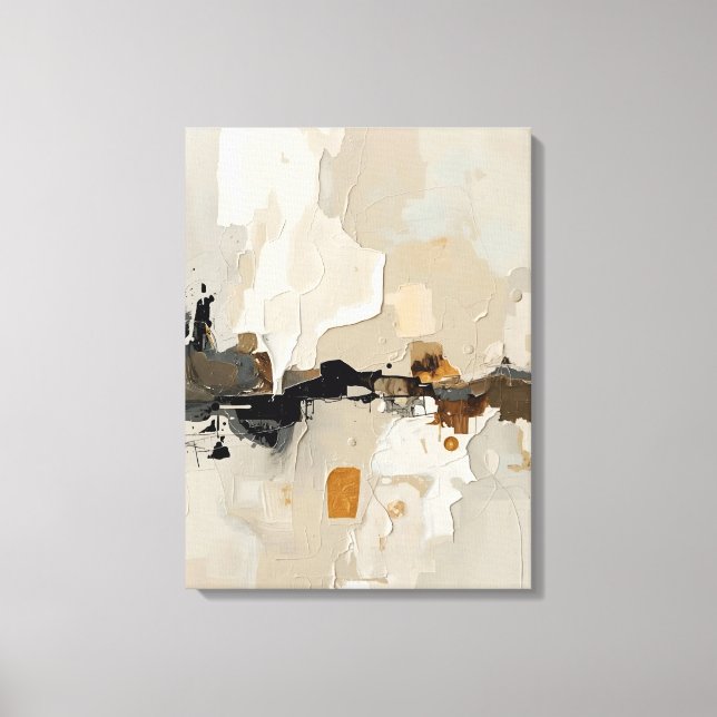 Impresión de lienzo de pintura abstracta moderna (Anverso)
