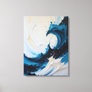 Impresión de lienzo de pintura abstracta moderna