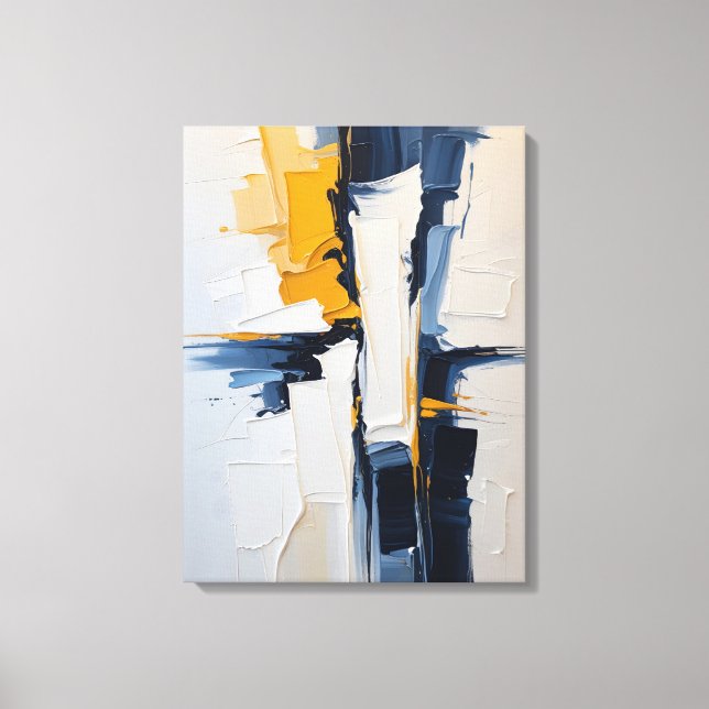 Impresión de lienzo de pintura abstracta moderna (Anverso)