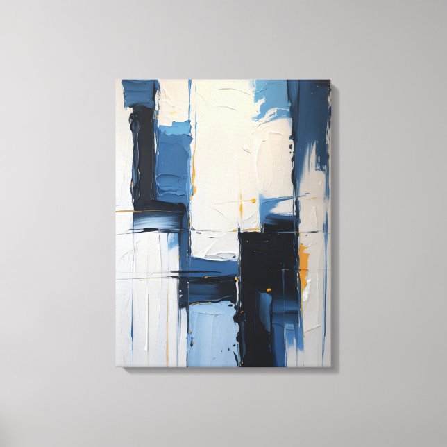 Impresión de lienzo de pintura abstracta moderna (Anverso)