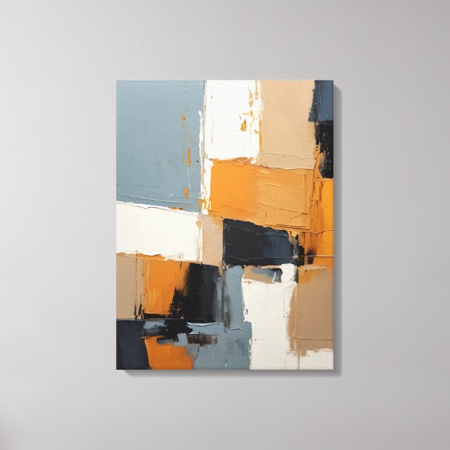 Impresión de lienzo de pintura abstracta moderna (Anverso)