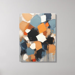 Impresión de lienzo de pintura abstracta moderna