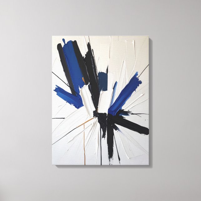 Impresión de lienzo de pintura abstracta moderna (Anverso)