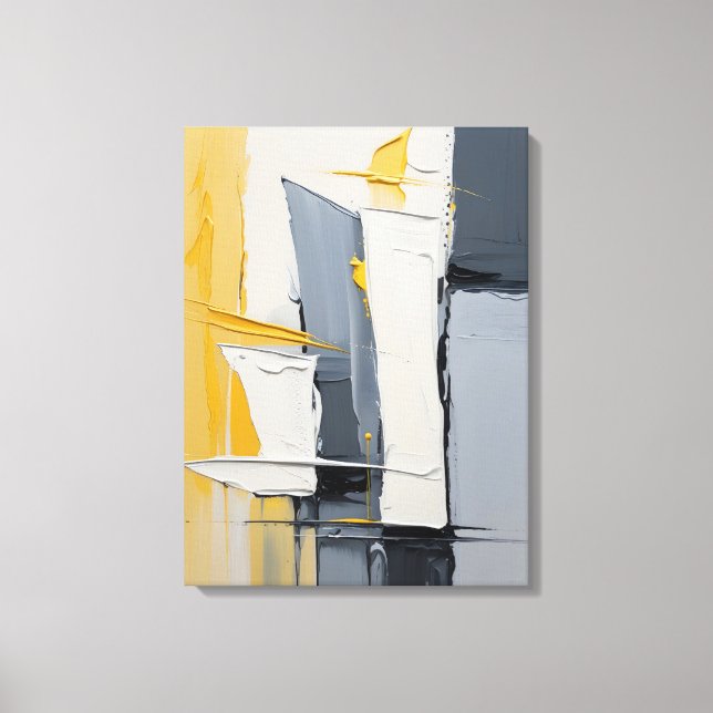 Impresión de lienzo de pintura abstracta moderna (Anverso)