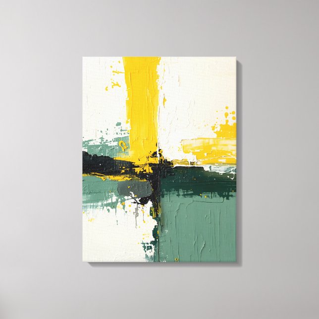 Impresión de lienzo de pintura abstracta moderna (Anverso)