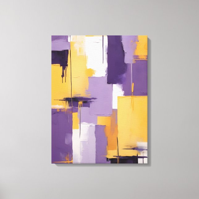 Impresión de lienzo de pintura abstracta moderna (Anverso)